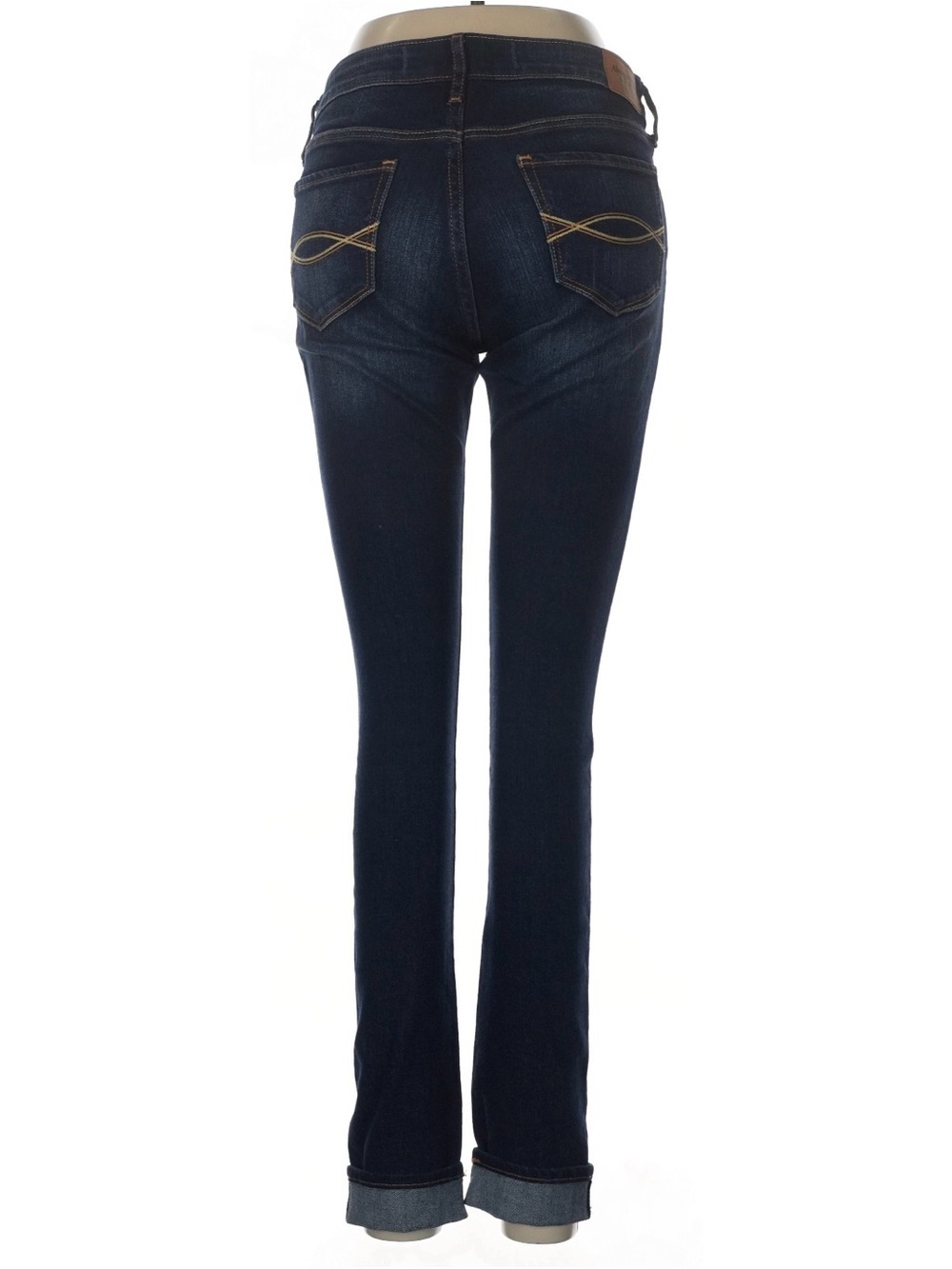 Abercrombie & Fitch Jeans Womens 6R W28 L31 Dark Wash Skinny Slim Denim - Picture 2 of 5